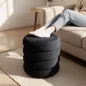 AKORD SNUGGO Pufa Welur Czarny Otwierana