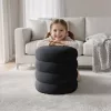 AKORD SNUGGO Pufa Welur Czarny Otwierana