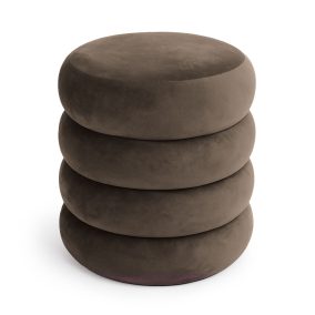 AKORD SNUGGO ülőpuff welur barna tárolórekesszel