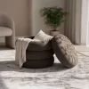 AKORD SNUGGO ülőpuff welur barna tárolórekesszel