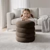 AKORD SNUGGO ülőpuff welur barna tárolórekesszel