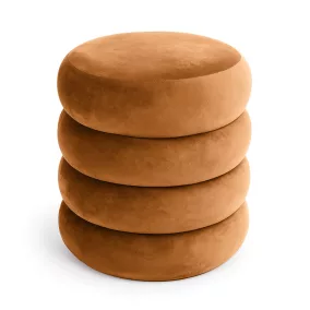 AKORD SNUGGO Ülőpuff Welur Miedziany Nyitható Tárolóval