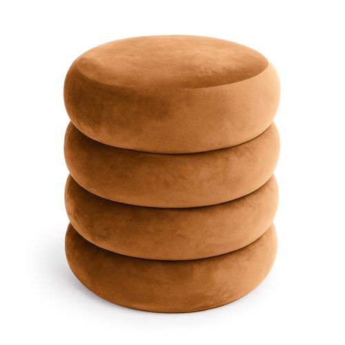 AKORD SNUGGO Ülőpuff Welur Miedziany Nyitható Tárolóval