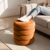 AKORD SNUGGO Ülőpuff Welur Miedziany Nyitható Tárolóval
