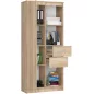   AKORD CLP R15 80 cm regál laminált sonoma tölgy 1 ajtós 2 fiókos