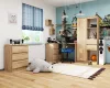AKORD CLP R15 80 cm regál laminált sonoma tölgy 1 ajtós 2 fiókos