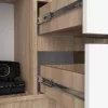 AKORD CLP R15 regál 80 cm laminált sonoma tölgy fehér fronttal
