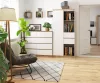 AKORD CLP R15 regál 80 cm laminált sonoma tölgy fehér fronttal