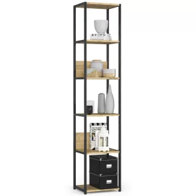 AKORD Loft Ipari Polcos Szekrény Artisan Tölgy Fekete 40cm