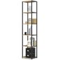 AKORD Loft Ipari Polcos Szekrény Artisan Tölgy Fekete 40cm