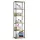 AKORD LOFT Ipari Stílusú Polcrendszer 50 cm Fekete/Artisan Tölgy 6 Polcos