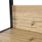   AKORD LOFT Ipari Stílusú Polcrendszer 50 cm Fekete/Artisan Tölgy 6 Polcos