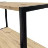 AKORD LOFT Ipari Stílusú Polcrendszer 50 cm Fekete/Artisan Tölgy 6 Polcos