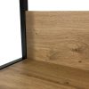 AKORD Loft Ipari Polcos Állvány Artisan Tölgy Fekete 6 Polcos