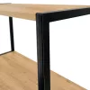 AKORD LOFT Industriális Regál 40 cm Fekete/Craft Tölgy 6 Polcos