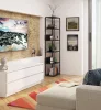 AKORD Loft Ipari Polcos Állvány Fekete Matt