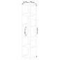   AKORD LOFT Industriális Regál 6 Polcos Fém Laminált Lemez Sonoma Tölgy Fekete 40 cm
