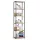 AKORD LOFT Ipari Stílusú Regál 50 cm Fém Váz Laminált Polcok Fekete/Sonoma Tölgy 6 Polcos