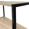 AKORD LOFT Industrialny Regał 6 Polcos Laminált Lemez Fekete/Sonoma Tölgy