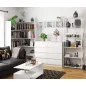 AKORD Loft 700 Fém Polcos Állvány Fehér