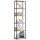 AKORD Loft Sonoma Polcos Fém Állvány Fekete/Tölgy 192 cm