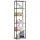 AKORD Loft Sonoma Polcos Fém Állvány Fekete/Tölgy 192 cm