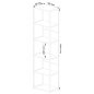 AKORD Loft Sonoma Polcos Fém Állvány Fekete/Tölgy 192 cm