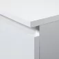 AKORD CLP R80 Irodai Könyvespolc Laminált Fehér 8 Polcos