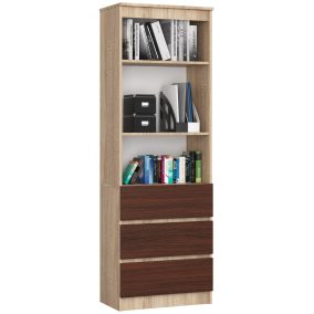 Polc R60 3f 2p Clp Sonoma / Wenge