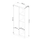 AKORD CLP Irodai Szekrény Magasfényű Fehér MDF 80cm