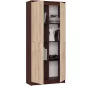   AKORD CLP Zárt Irodai Szekrény Wenge-Sonoma Tölgy 8 Polcos