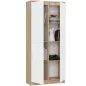 AKORD CLP Zárt Szekrény Sonoma Tölgy Fehér 8 Polcos