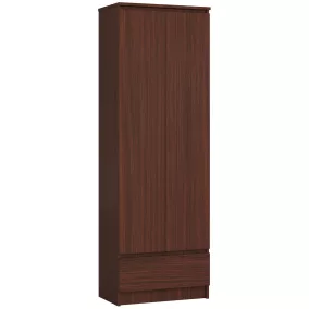   AKORD CLP Zárt Irodai Szekrény Wenge Laminált 2 Ajtós 1 Fiókos