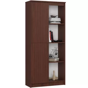 AKORD CLP Irodai Könyvszekrény Laminált Wenge 8 Polcos