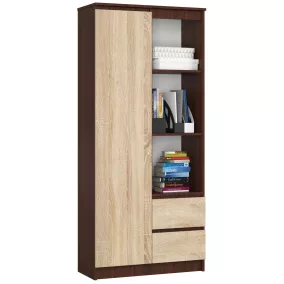 AKORD CLP R11 Irodai Könyvespolc Wenge Sonoma Tölgy