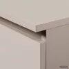 AKORD CLP S90 Kétajtós Ruhásszekrény Laminált Lap Kasmír Matt