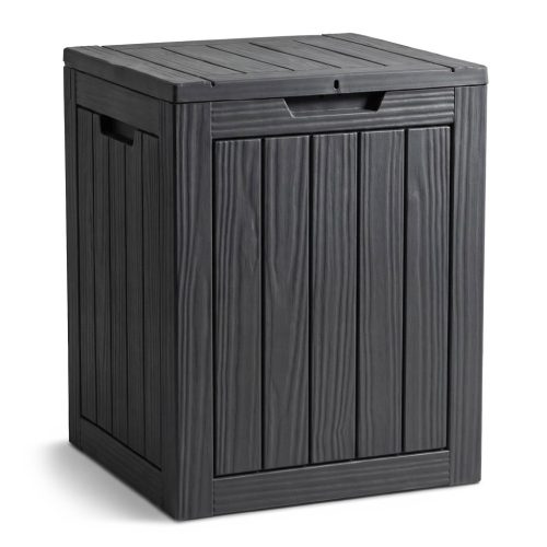 AKORD Furniture Factory Kerti Tároló Láda 113L Polipropylen Fekete Vízálló