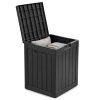 AKORD Furniture Factory Kerti Tároló Láda 113L Polipropylen Fekete Vízálló