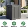 AKORD Furniture Factory Kerti Tároló Láda 113L Polipropylen Fekete Vízálló