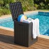 AKORD Furniture Factory Kerti Tároló Láda 113L Polipropylen Fekete Vízálló