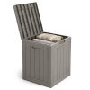AKORD Furniture Factory Kerti tároló láda 113 l polipropylen szürke UV-szűrős