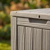 AKORD Furniture Factory Kerti tároló láda 113 l polipropylen szürke UV-szűrős