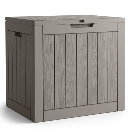 AKORD Furniture Factory Vízálló Kerti Tároló Láda 117 L Polipropylen Szürke UV Szűrős