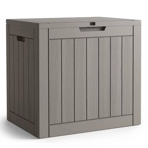 AKORD Furniture Factory Vízálló Kerti Tároló Láda 117 L Polipropylen Szürke UV Szűrős
