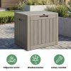 AKORD Furniture Factory Vízálló Kerti Tároló Láda 117 L Polipropylen Szürke UV Szűrős