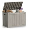 AKORD Furniture Factory Kerti Tároló Láda 170 literes Polipropylen Szürke Vízálló UV-szűrős