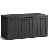 AKORD Kerti Tároló Láda 272 literes Vízálló Fekete UV-szűrős