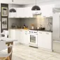 AKORD Oliwia 3M Sarok Konyhabútor Szett Fehér