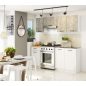 AKORD Oliwia 1.8 Konyhabútor Szett Beton-Fehér