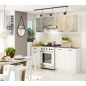 AKORD Oliwia 1.8 Konyhabútor Szett Beton-Fehér